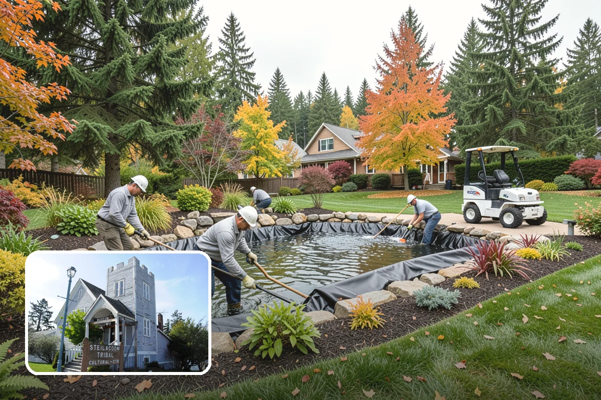 Photinia Trimming in Steilacoom, Pierce County, WA - Triggers the signature vivid red new-growth flush