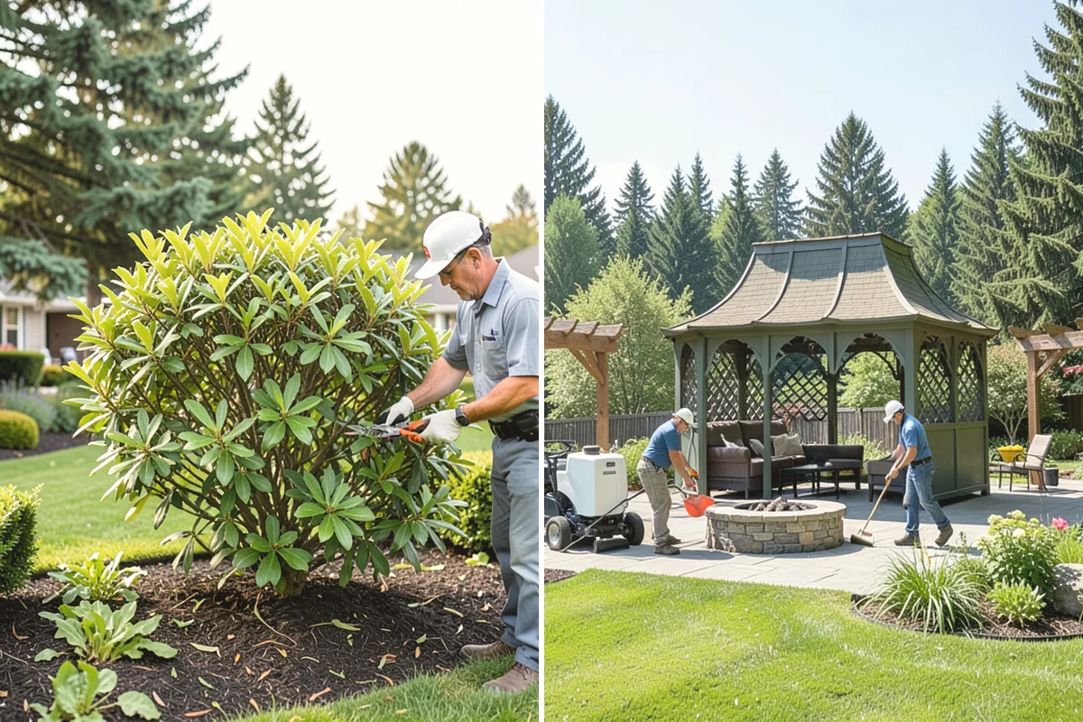 Photinia Trimming in Tukwila, King County, WA - Inspect for leaf spot, dieback, and overall vigor