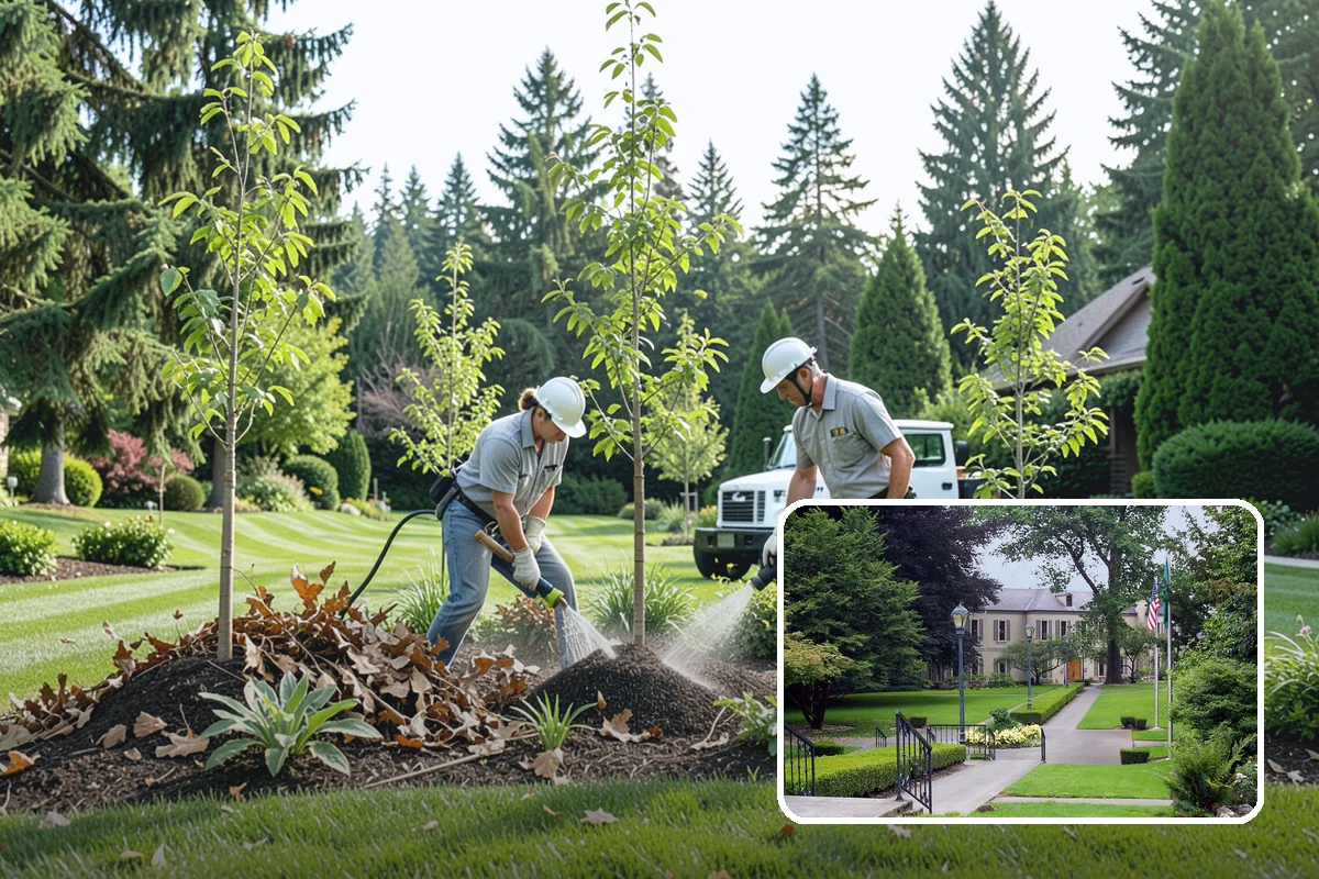 Photinia Trimming in Woodinville, King County, WA - Triggers the signature vivid red new-growth flush