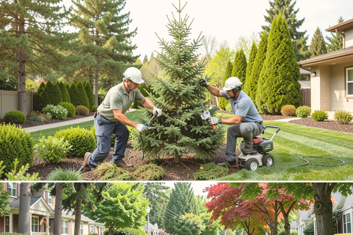 Pine Tree Pruning in Beaux Arts Village, King County, WA - Deadwood any time