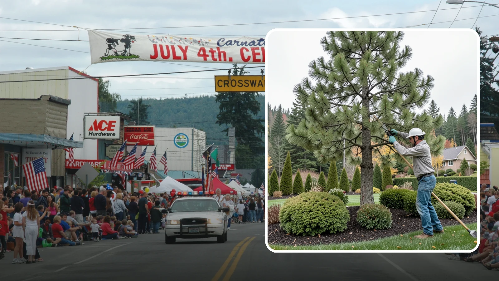 Pine Tree Pruning in Carnation, King County, WA - Pine pruning for health, safety, and form, using techniques suited to conifers.
