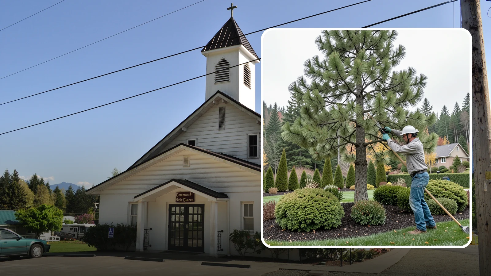 Pine Tree Pruning in Concrete, Skagit County, WA - Pine pruning for health, safety, and form, using techniques suited to conifers.