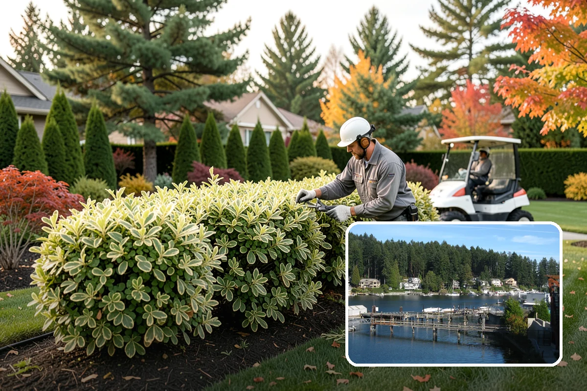 Pine Tree Pruning in Gig Harbor, Pierce County, WA - Conifer-appropriate techniques