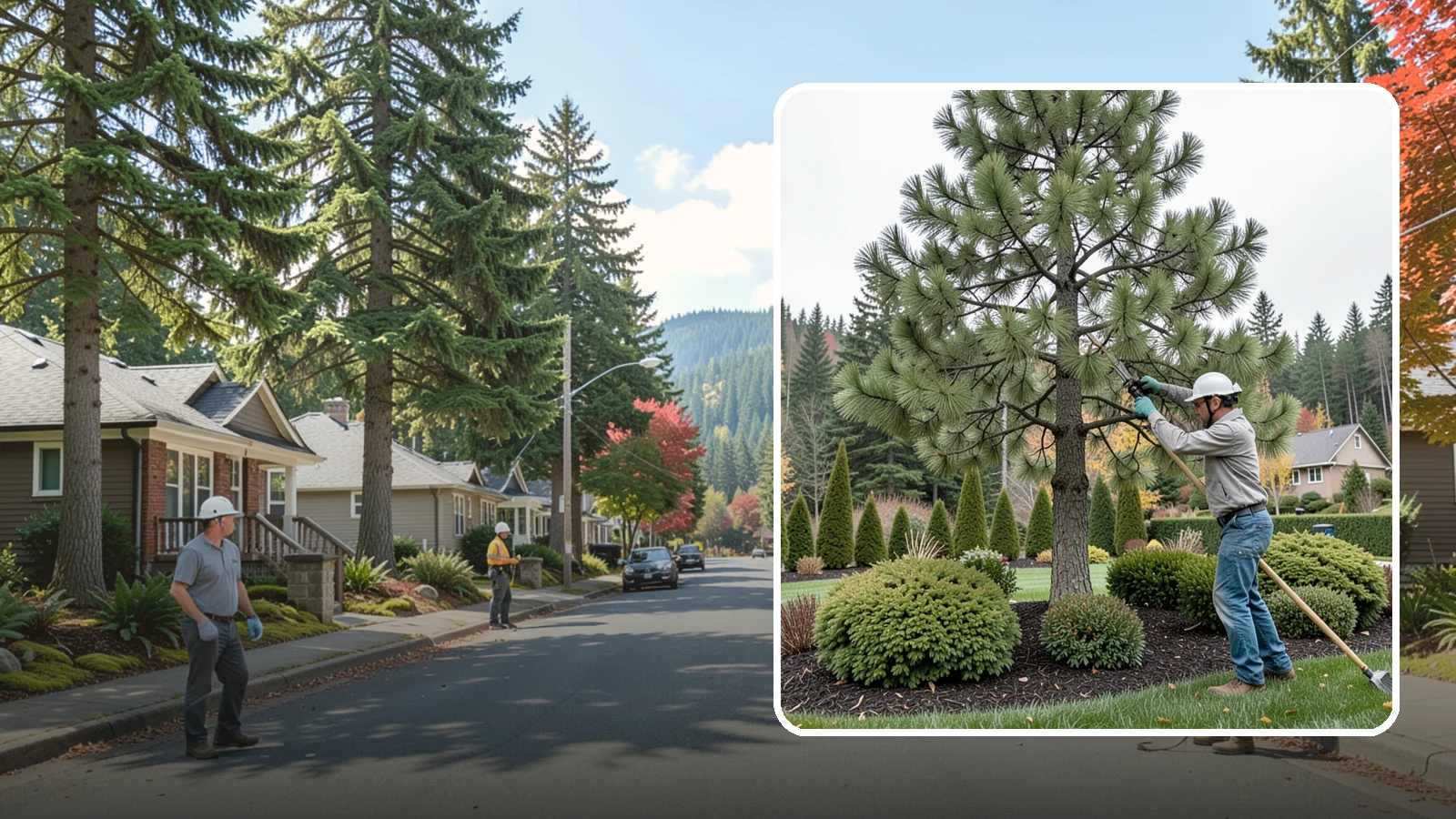 Pine Tree Pruning in Hunts Point, King County, WA - Pine pruning for health, safety, and form, using techniques suited to conifers.
