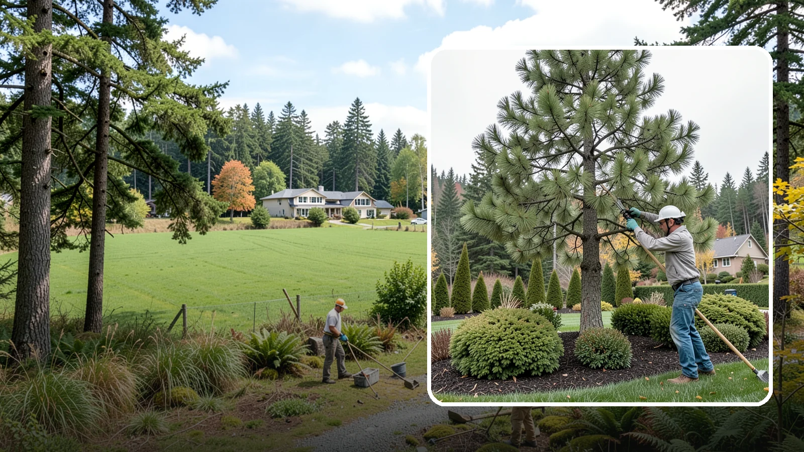 Pine Tree Pruning in Lyman, Skagit County, WA - Pine pruning for health, safety, and form, using techniques suited to conifers.