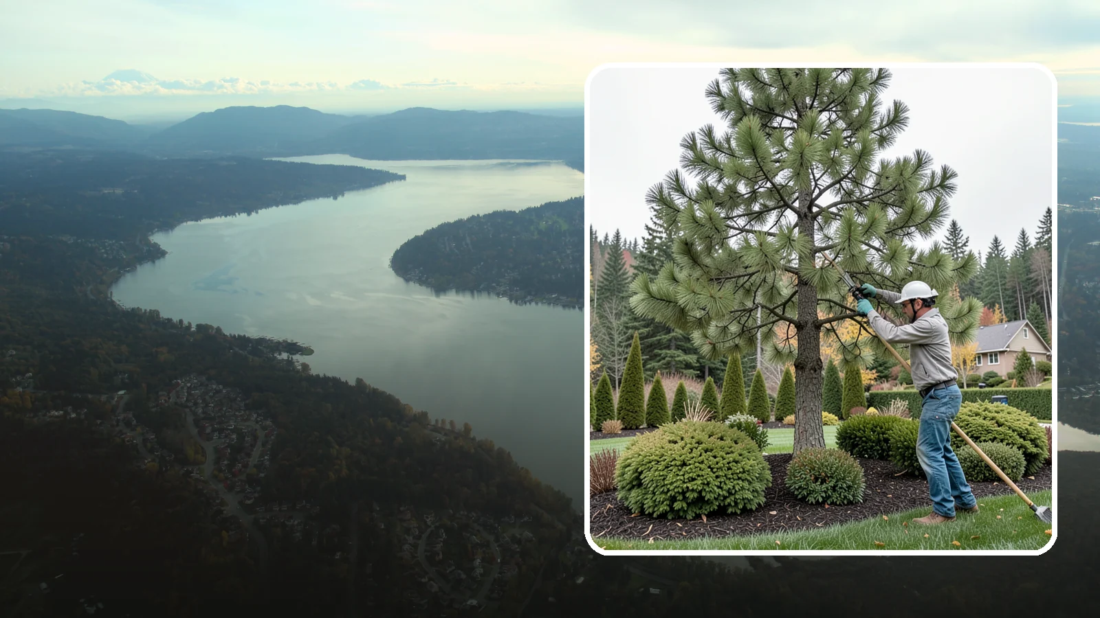 Pine Tree Pruning in Sammamish, King County, WA - Pine pruning for health, safety, and form, using techniques suited to conifers.