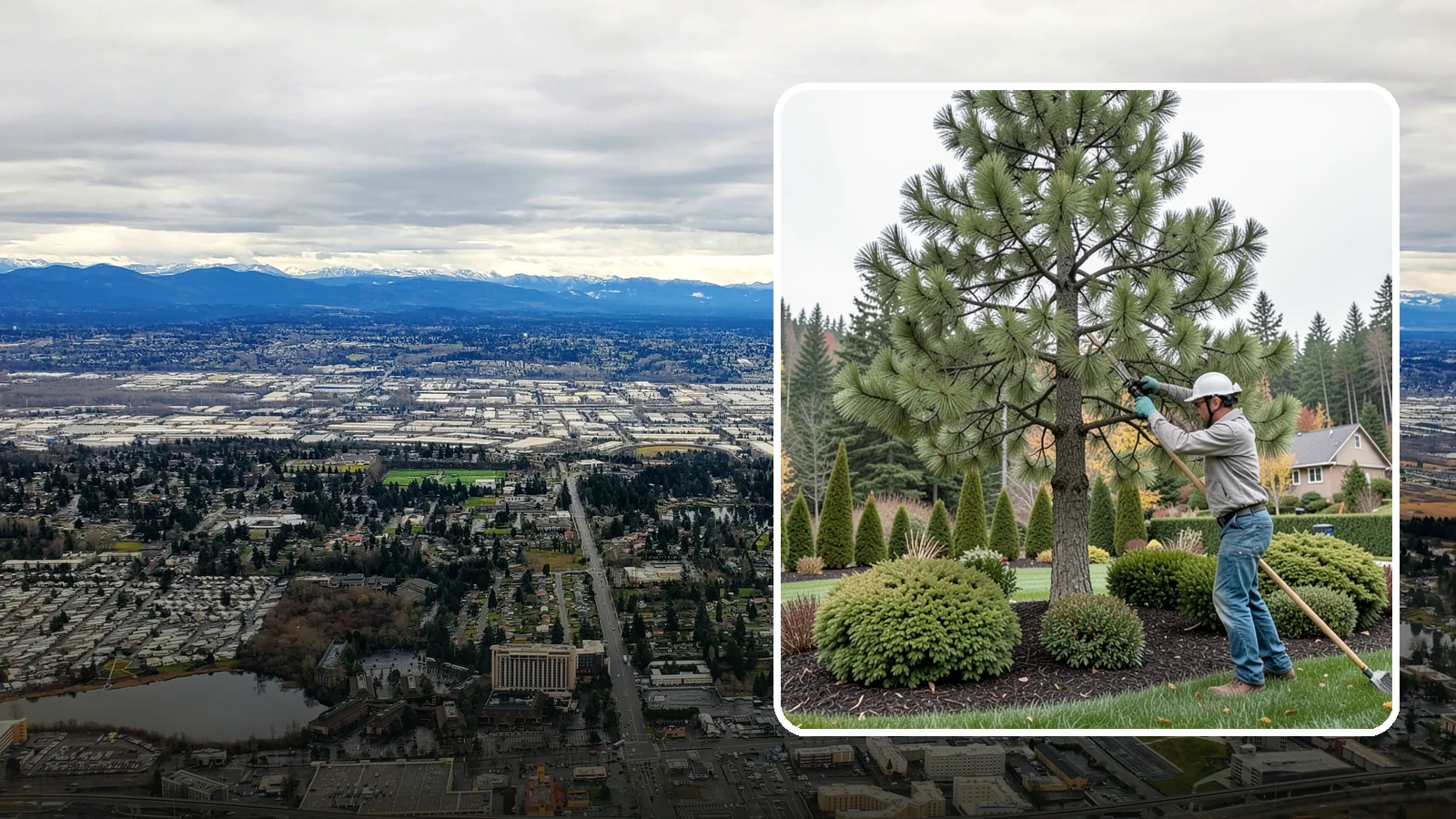 Pine Tree Pruning in SeaTac, King County, WA - Pine pruning for health, safety, and form, using techniques suited to conifers.