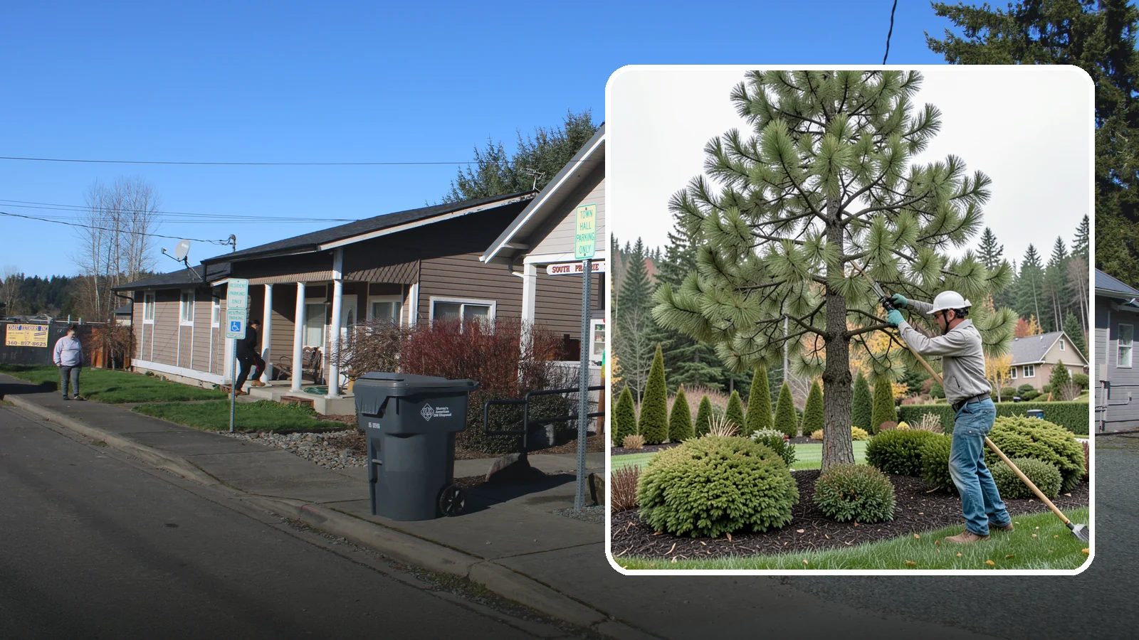 Pine Tree Pruning in South Prairie, Pierce County, WA - Pine pruning for health, safety, and form, using techniques suited to conifers.