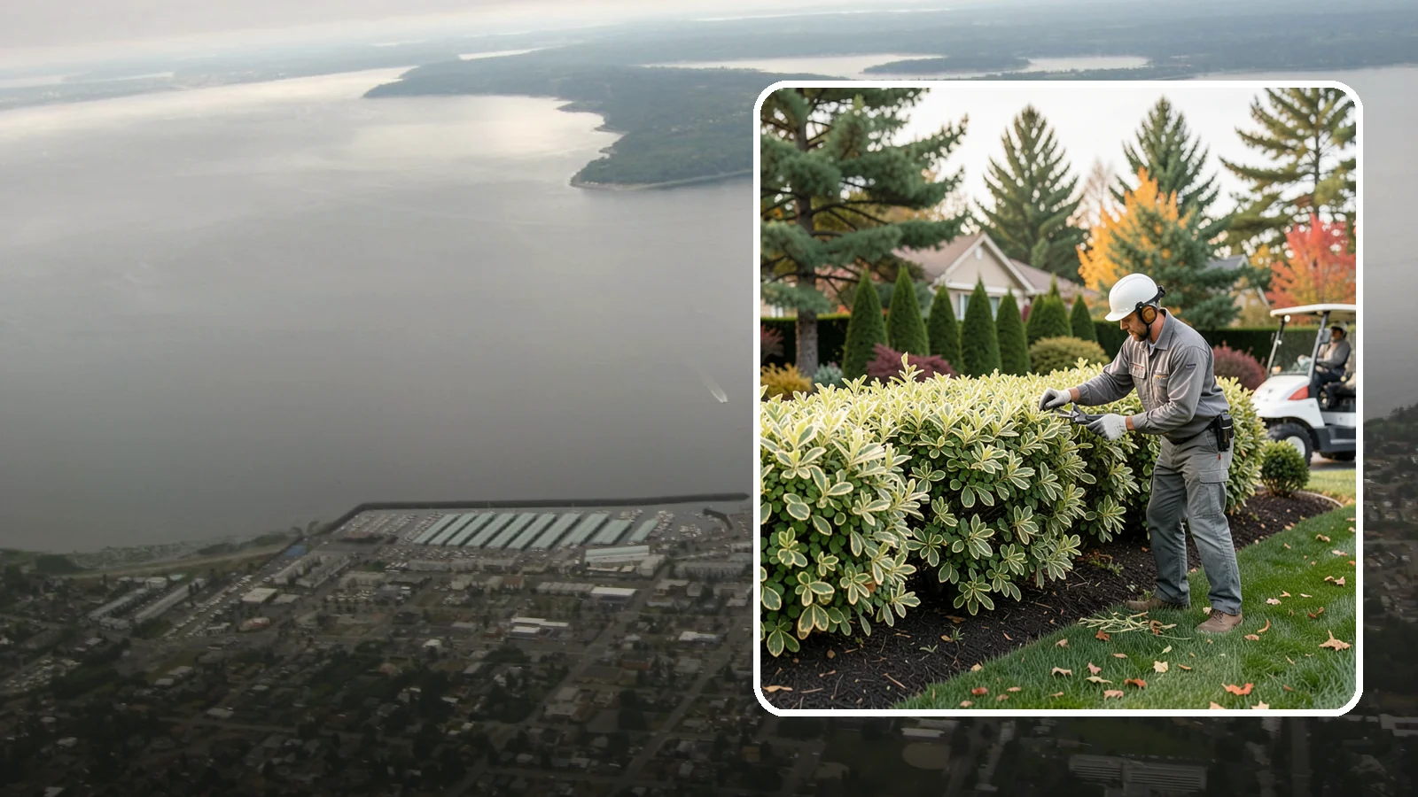 Pittosporum Trimming in Des Moines, King County, WA - Detail-oriented pittosporum trimming that shapes this refined evergreen hedge while protecting its delicate variegated or wavy...