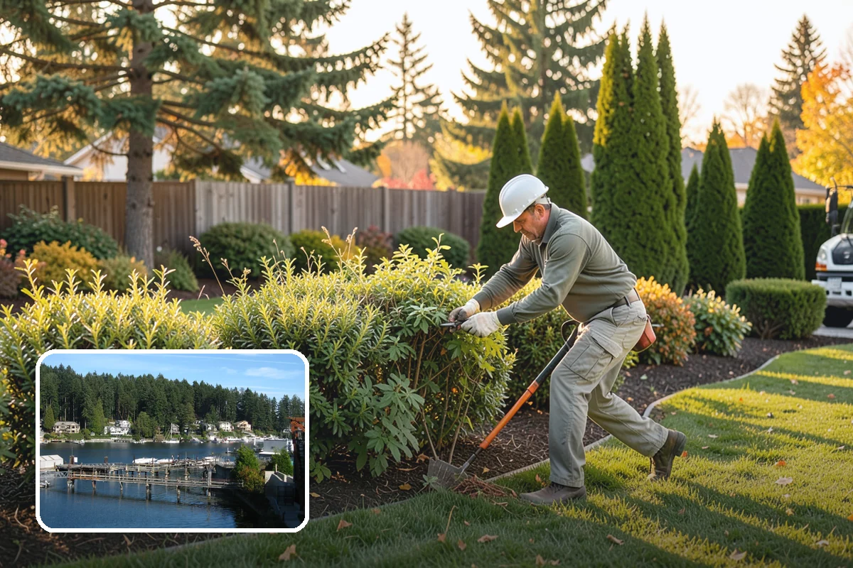 Pittosporum Trimming in Gig Harbor, Pierce County, WA - Maintains a refined, compact evergreen shape