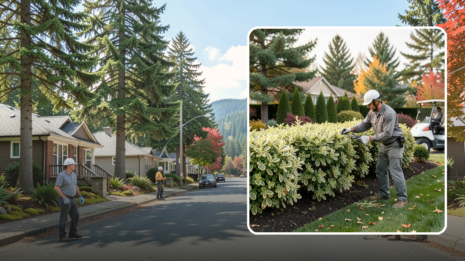 Pittosporum Trimming in Hunts Point, King County, WA - Detail-oriented pittosporum trimming that shapes this refined evergreen hedge while protecting its delicate variegated or wavy...
