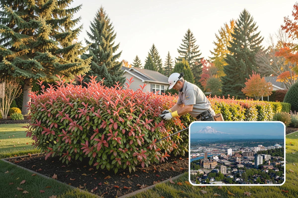 Pittosporum Trimming in Tacoma, Pierce County, WA - Maintains a refined, compact evergreen shape