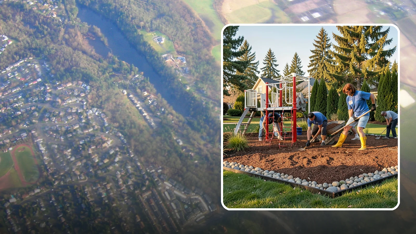 Playground Mulch Installation in Algona, King County, WA - We install certified engineered wood fiber playground mulch that cushions falls and meets safety standards for play areas.