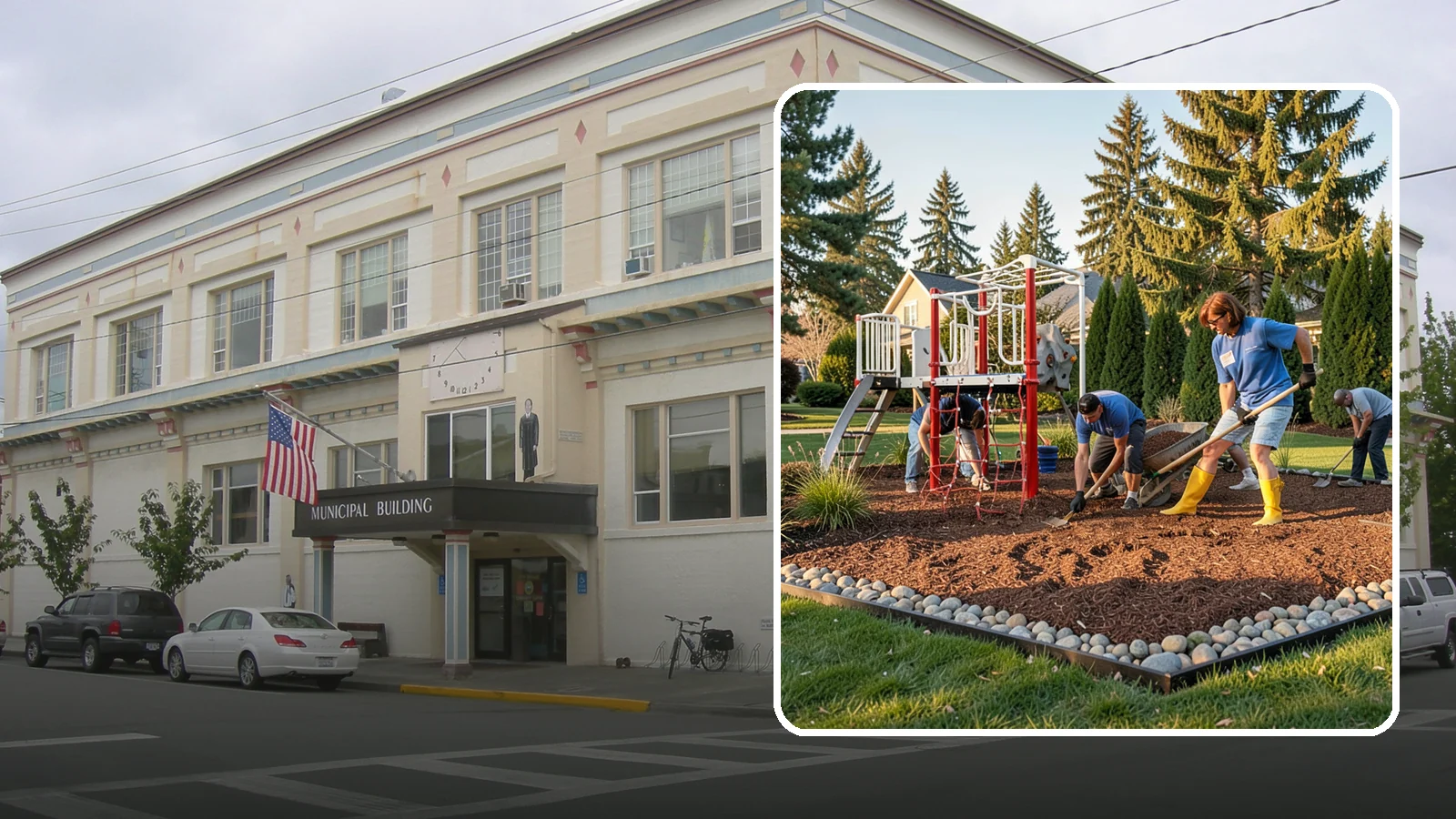 Playground Mulch Installation in Anacortes, Skagit County, WA - We install certified engineered wood fiber playground mulch that cushions falls and meets safety standards for play areas.