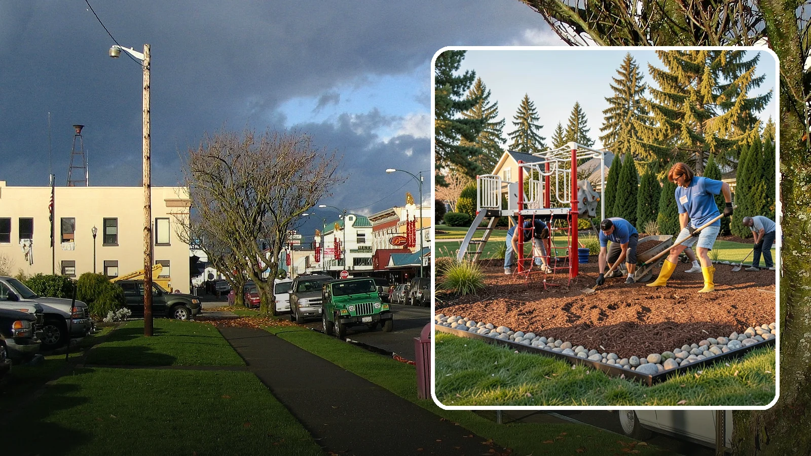 Playground Mulch Installation in Arlington, Snohomish County, WA - We install certified engineered wood fiber playground mulch that cushions falls and meets safety standards for play areas.
