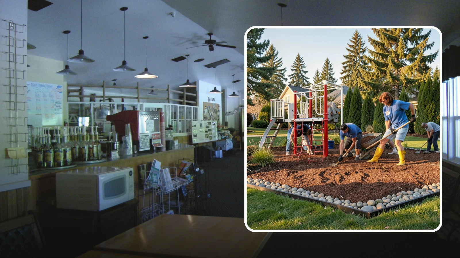 Playground Mulch Installation in Black Diamond, King County, WA - We install certified engineered wood fiber playground mulch that cushions falls and meets safety standards for play areas.