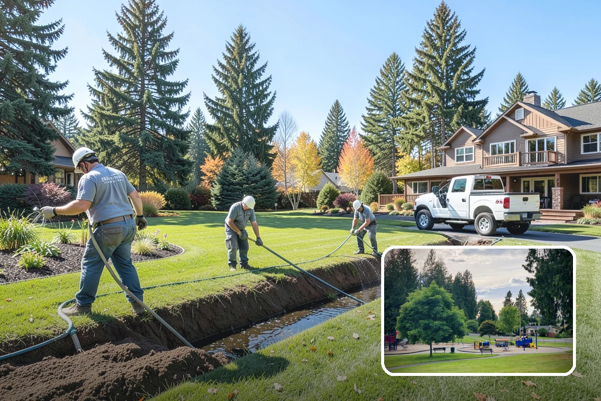Playground Mulch Installation in Bonney Lake, Pierce County, WA - Cushions falls under play equipment to reduce injury risk