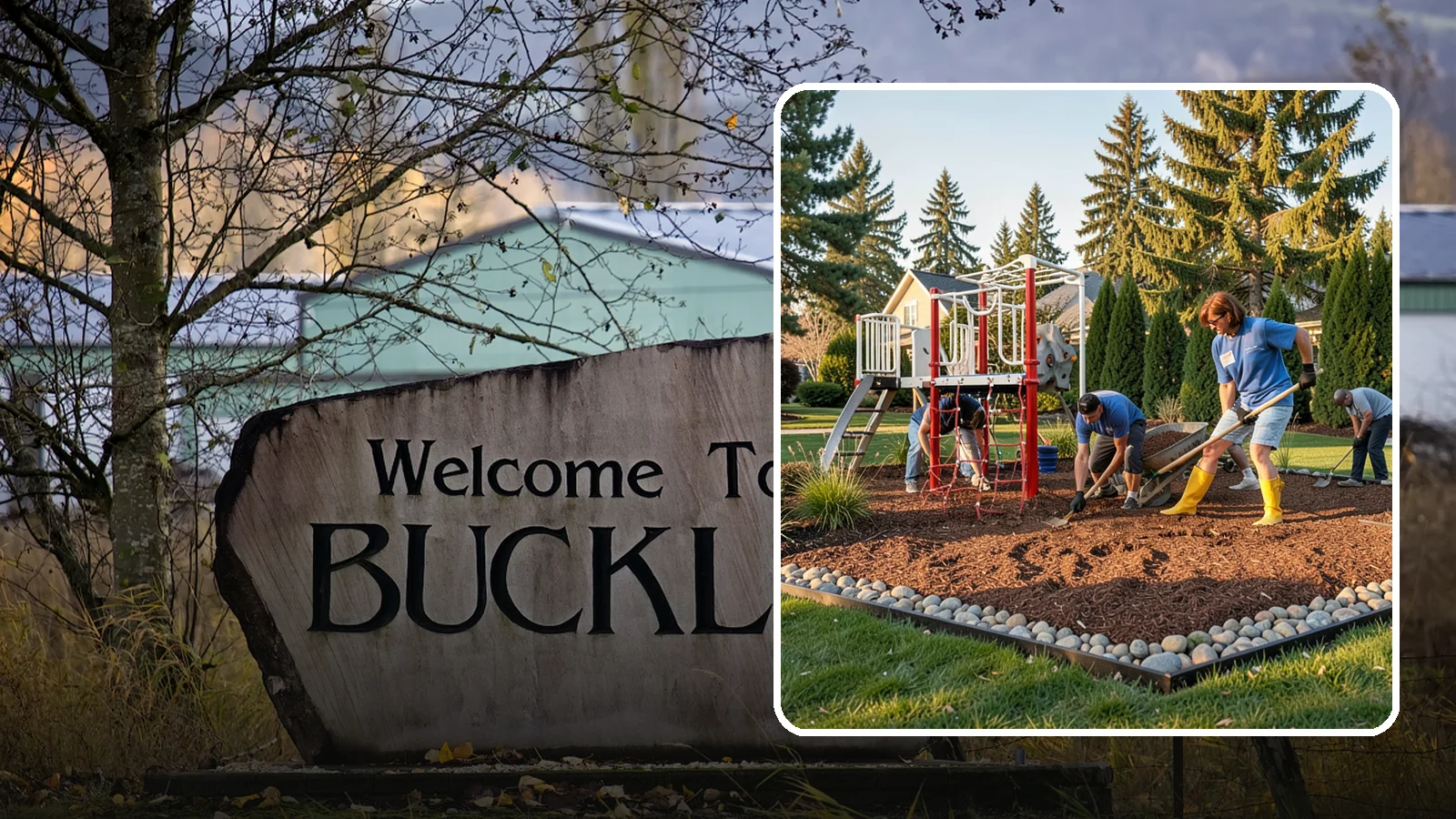 Playground Mulch Installation in Buckley, Pierce County, WA - We install certified engineered wood fiber playground mulch that cushions falls and meets safety standards for play areas.