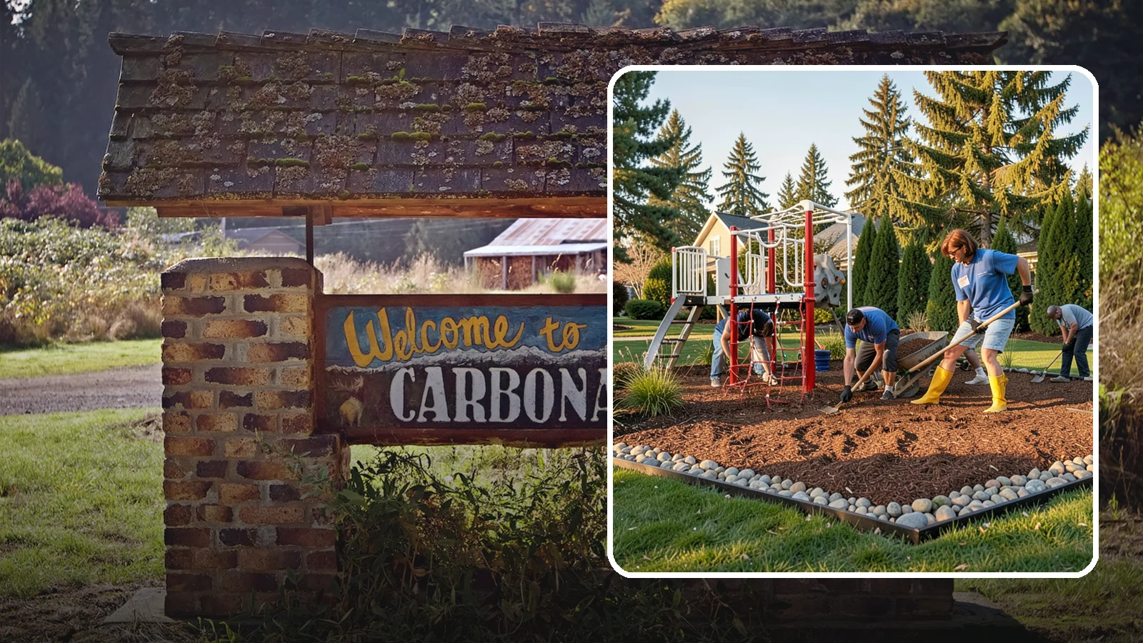 Playground Mulch Installation in Carbonado, Pierce County, WA - We install certified engineered wood fiber playground mulch that cushions falls and meets safety standards for play areas.