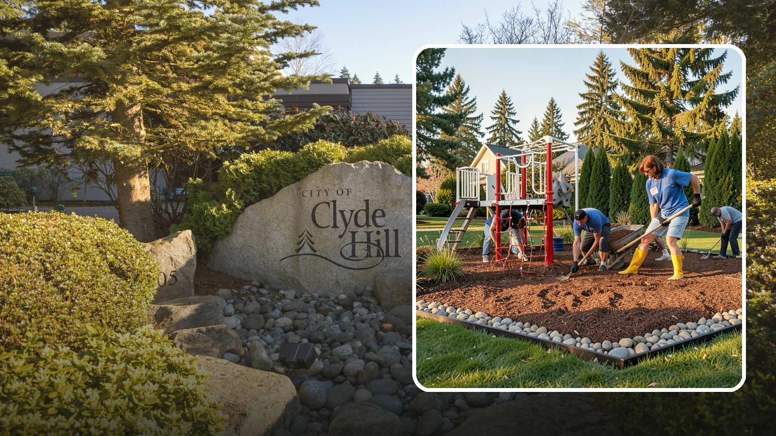 Playground Mulch Installation in Clyde Hill, King County, WA - We install certified engineered wood fiber playground mulch that cushions falls and meets safety standards for play areas.
