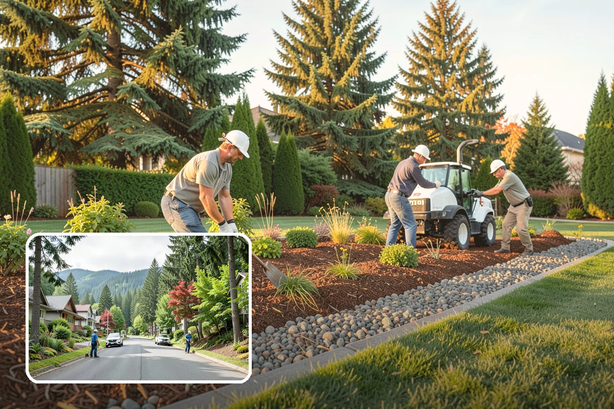 Playground Mulch Installation in Darrington, Snohomish County, WA - Cushions falls under play equipment to reduce injury risk