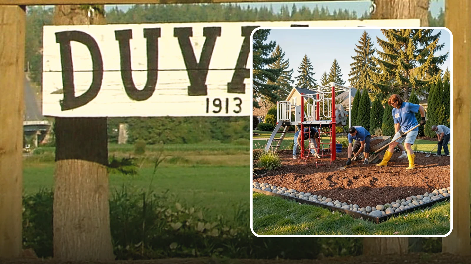 Playground Mulch Installation in Duvall, King County, WA - We install certified engineered wood fiber playground mulch that cushions falls and meets safety standards for play areas.