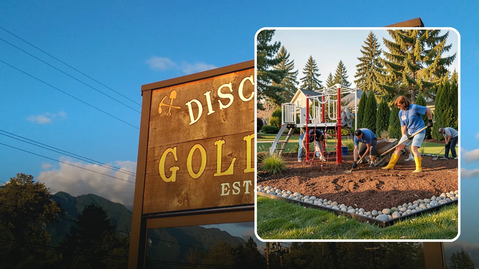 Playground Mulch Installation in Gold Bar, Snohomish County, WA - We install certified engineered wood fiber playground mulch that cushions falls and meets safety standards for play areas.