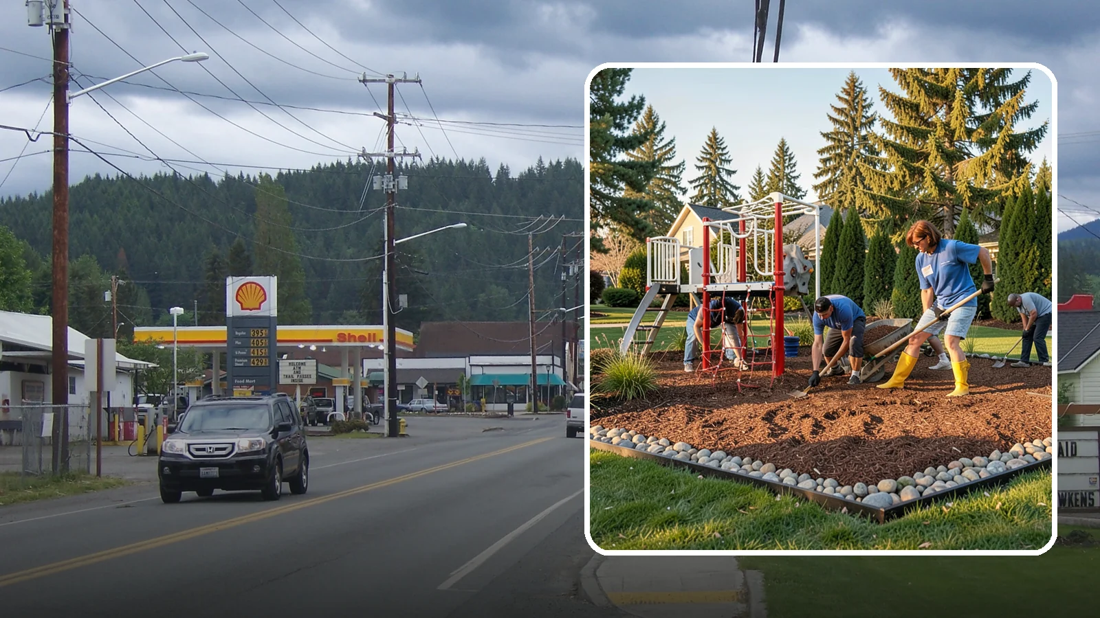 Playground Mulch Installation in Granite Falls, Snohomish County, WA - We install certified engineered wood fiber playground mulch that cushions falls and meets safety standards for play areas.