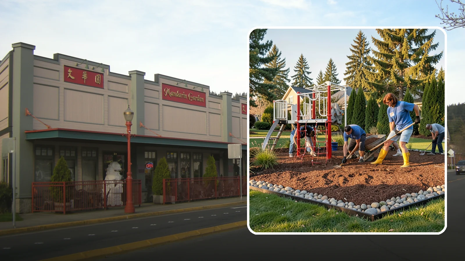 Playground Mulch Installation in Issaquah, King County, WA - We install certified engineered wood fiber playground mulch that cushions falls and meets safety standards for play areas.
