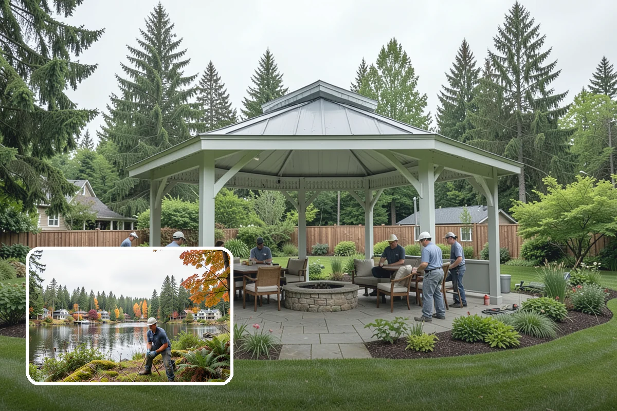 Playground Mulch Installation in La Conner, Skagit County, WA - Cushions falls under play equipment to reduce injury risk