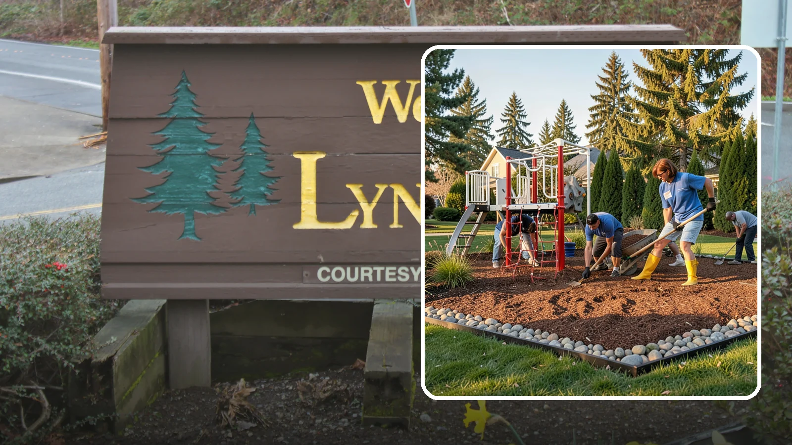 Playground Mulch Installation in Lynnwood, Snohomish County, WA - We install certified engineered wood fiber playground mulch that cushions falls and meets safety standards for play areas.