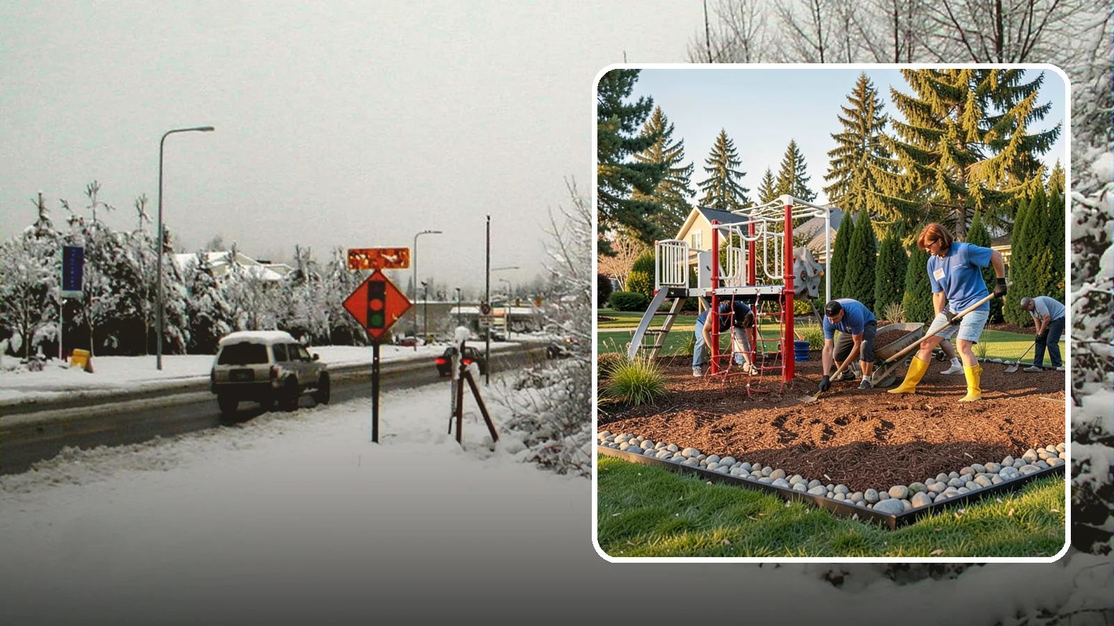 Playground Mulch Installation in Newcastle, King County, WA - We install certified engineered wood fiber playground mulch that cushions falls and meets safety standards for play areas.