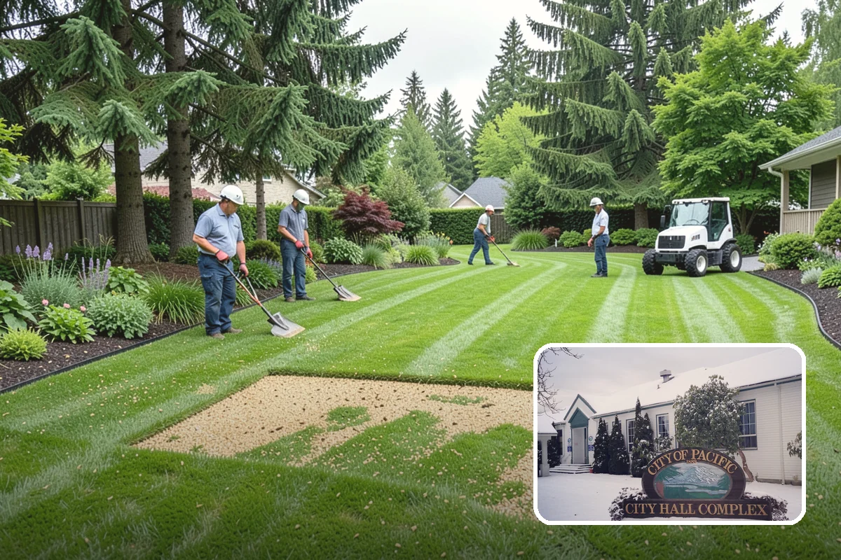 Playground Mulch Installation in Pacific, King County, WA - Cushions falls under play equipment to reduce injury risk