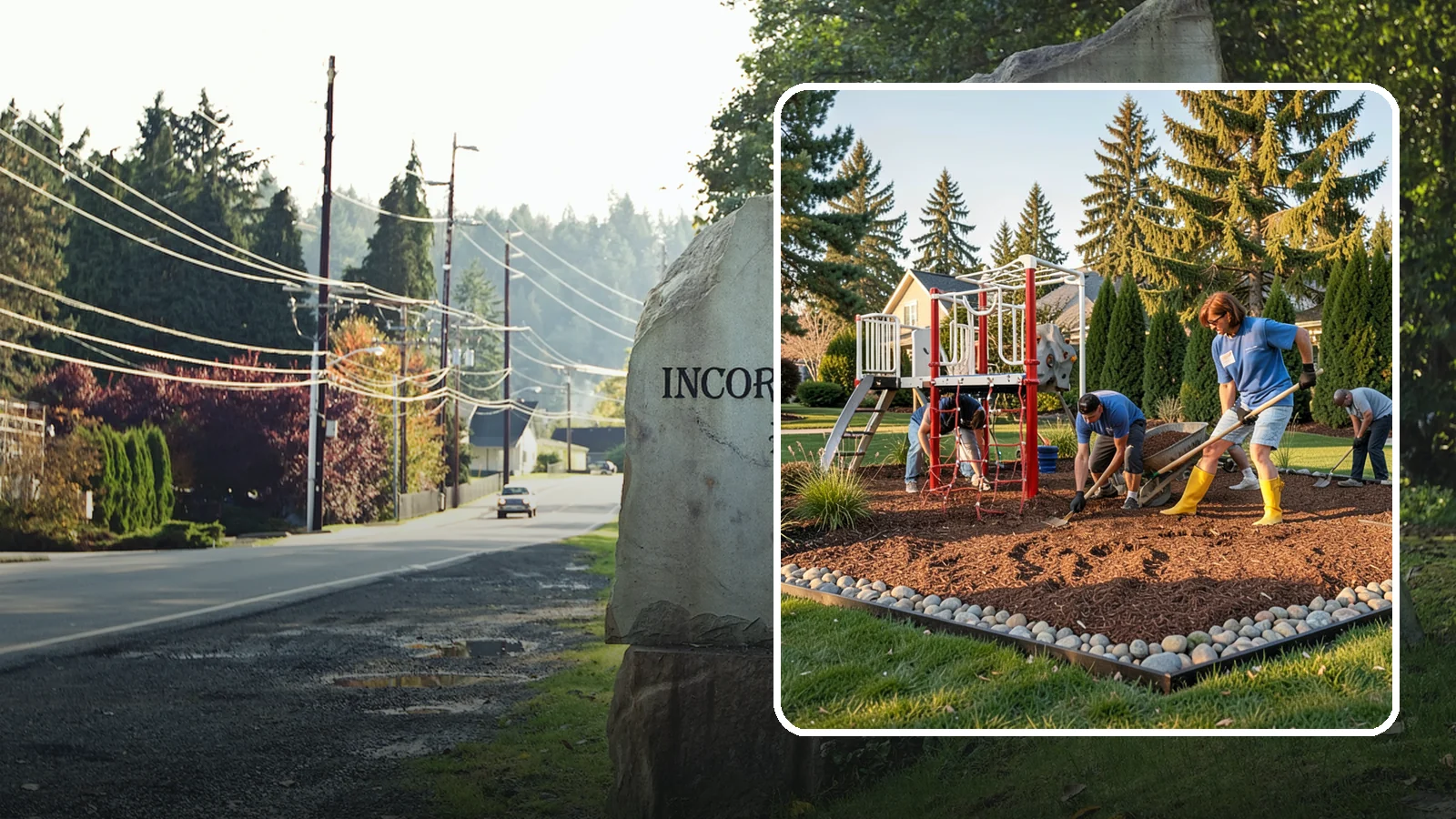 Playground Mulch Installation in Wilkeson, Pierce County, WA - We install certified engineered wood fiber playground mulch that cushions falls and meets safety standards for play areas.