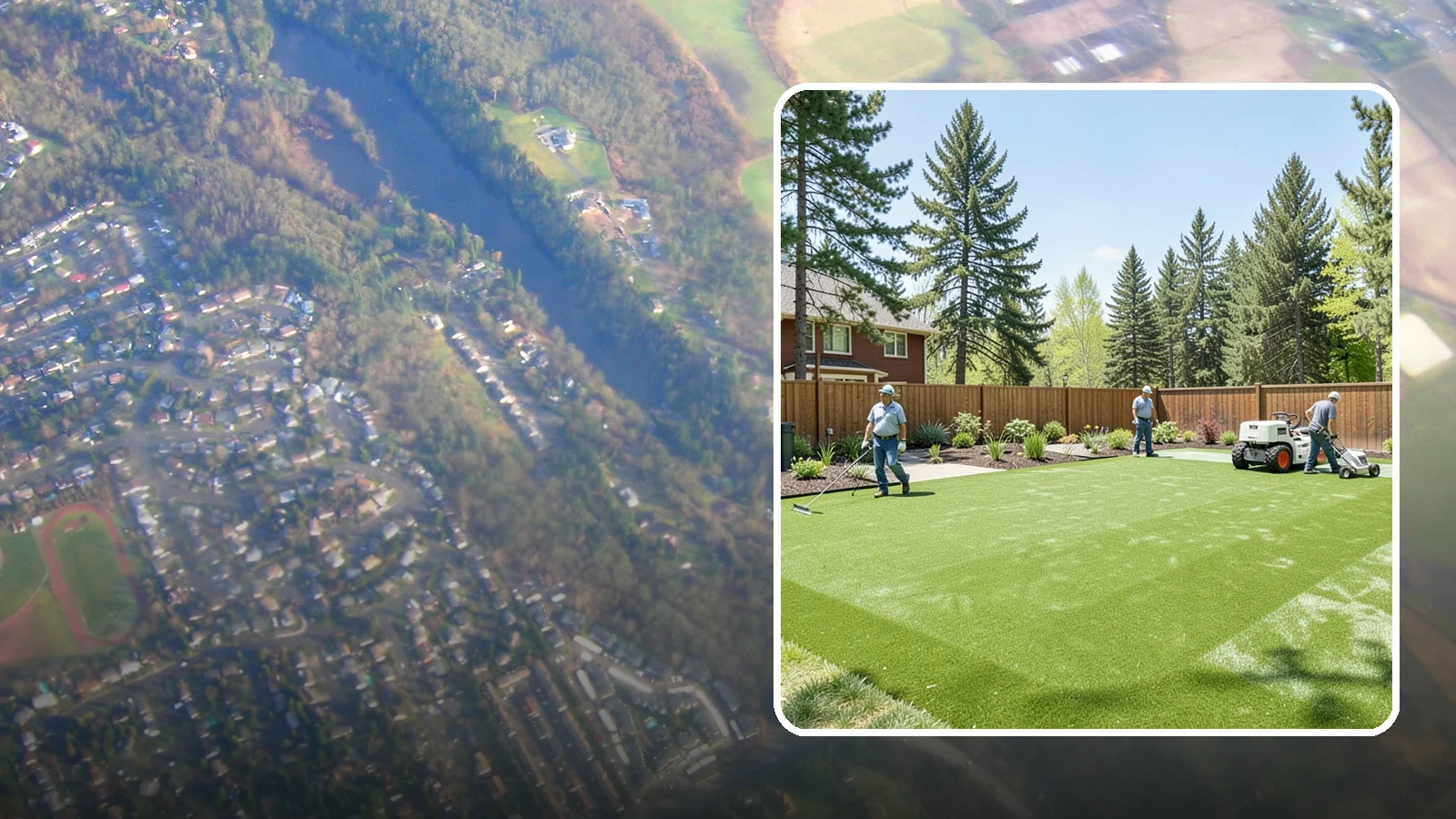Playground Turf Installation in Algona, King County, WA - Safe, cushioned playground turf with impact padding for a soft, clean, all-weather play surface.