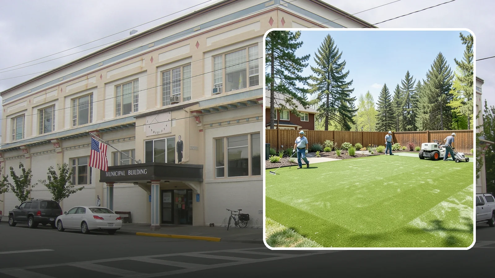 Playground Turf Installation in Anacortes, Skagit County, WA - Safe, cushioned playground turf with impact padding for a soft, clean, all-weather play surface.