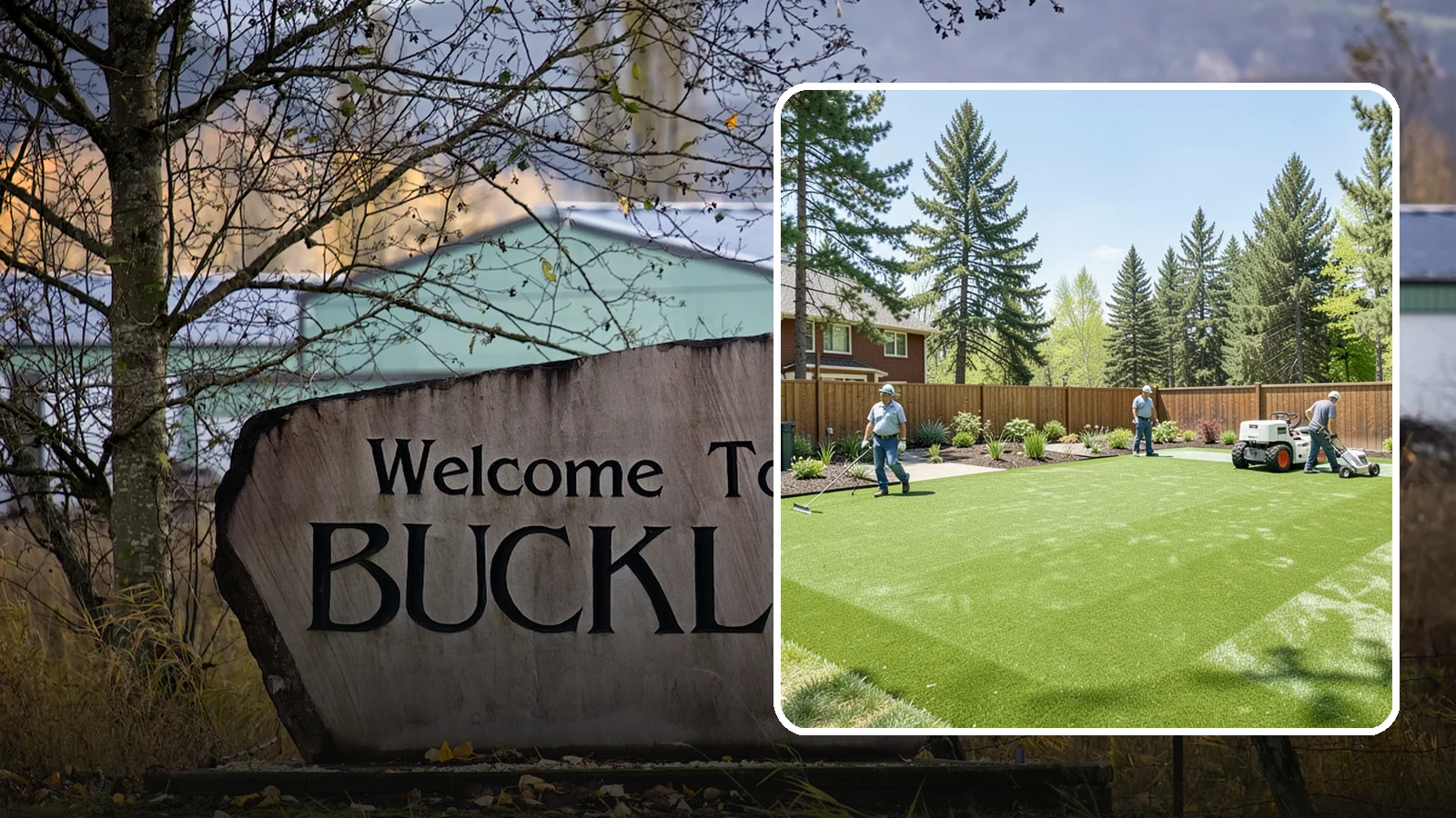 Playground Turf Installation in Buckley, Pierce County, WA - Safe, cushioned playground turf with impact padding for a soft, clean, all-weather play surface.