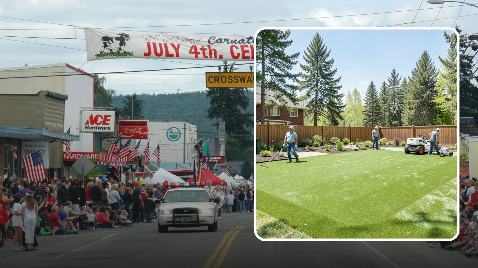 Playground Turf Installation in Carnation, King County, WA - Safe, cushioned playground turf with impact padding for a soft, clean, all-weather play surface.