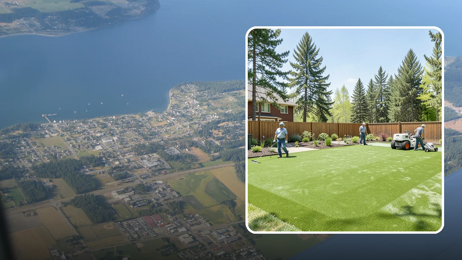Playground Turf Installation in Coupeville, Island County, WA - Safe, cushioned playground turf with impact padding for a soft, clean, all-weather play surface.