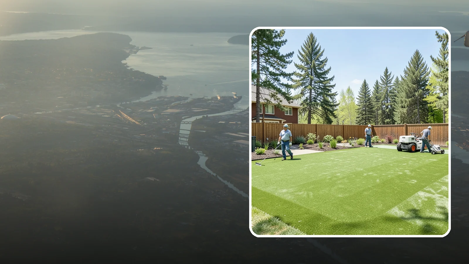 Playground Turf Installation in Fife, Pierce County, WA - Safe, cushioned playground turf with impact padding for a soft, clean, all-weather play surface.