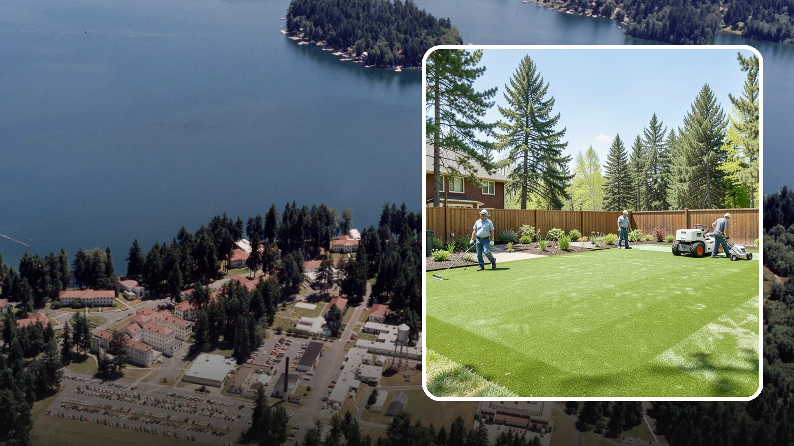 Playground Turf Installation in Lakewood, Pierce County, WA - Safe, cushioned playground turf with impact padding for a soft, clean, all-weather play surface.