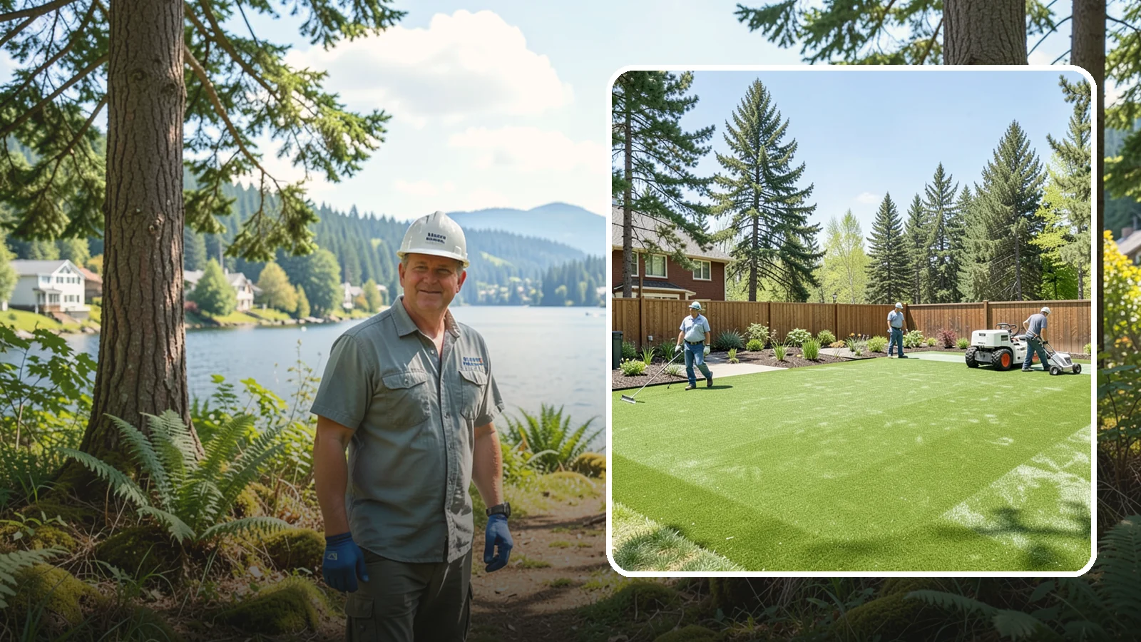 Playground Turf Installation in Milton, King County, WA - Safe, cushioned playground turf with impact padding for a soft, clean, all-weather play surface.
