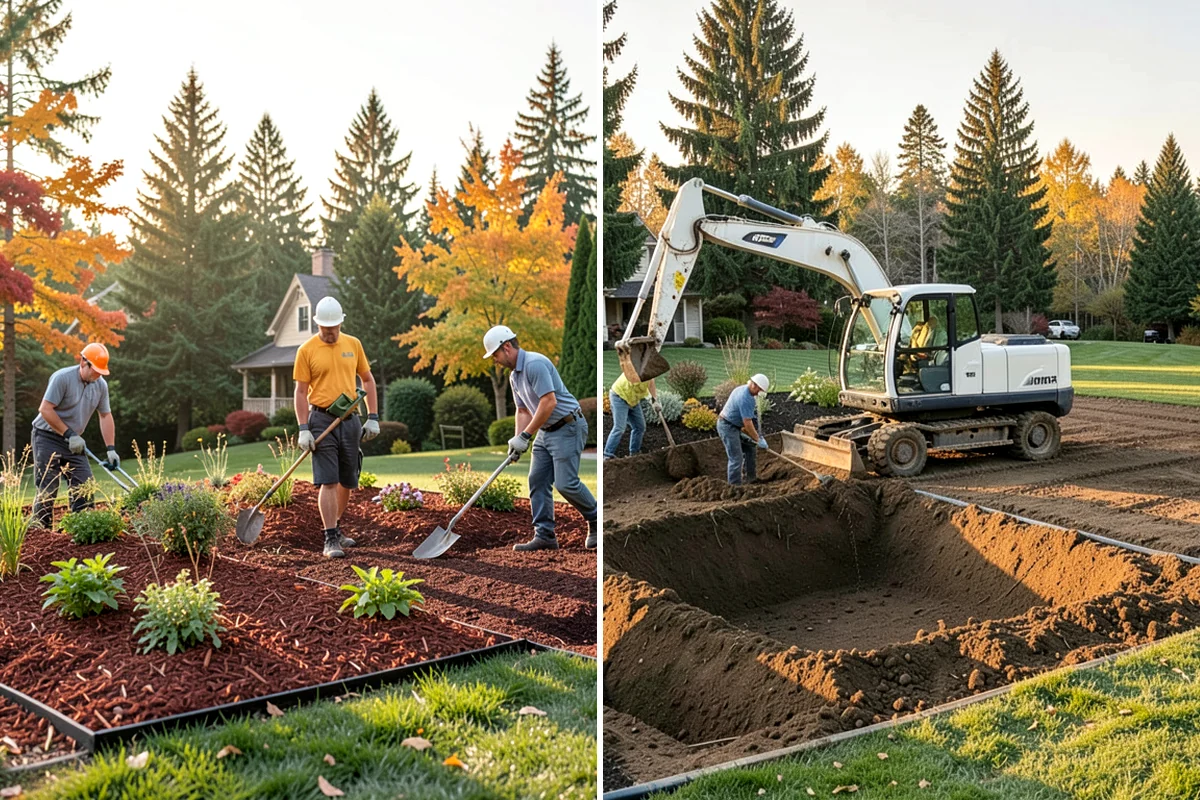 Playground Turf Installation in Shoreline, King County, WA - Excavate and prep the play area