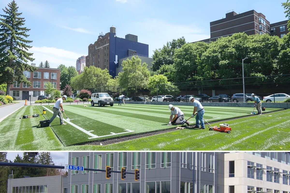 Playground Turf Installation in Shoreline, King County, WA - Can be installed year-round.