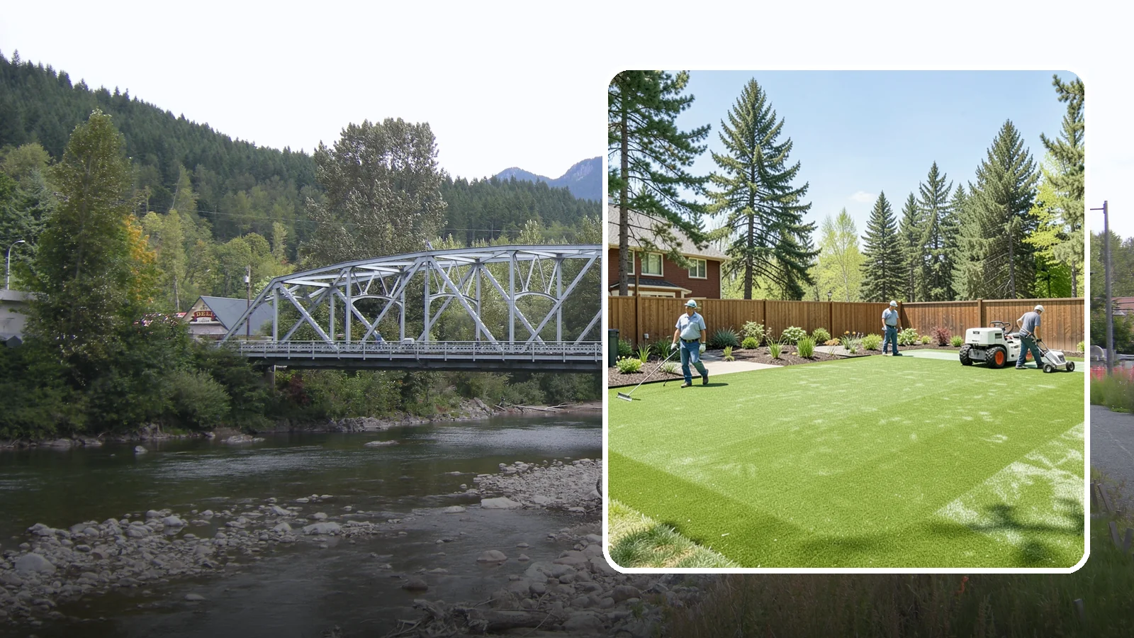 Playground Turf Installation in Skykomish, King County, WA - Safe, cushioned playground turf with impact padding for a soft, clean, all-weather play surface.