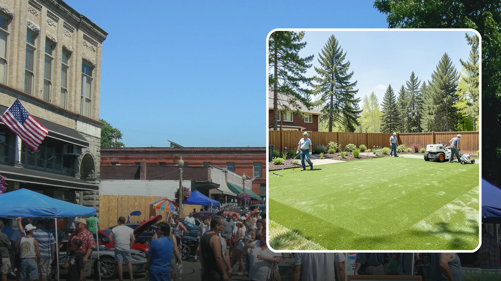 Playground Turf Installation in Snohomish, Snohomish County, WA - Safe, cushioned playground turf with impact padding for a soft, clean, all-weather play surface.