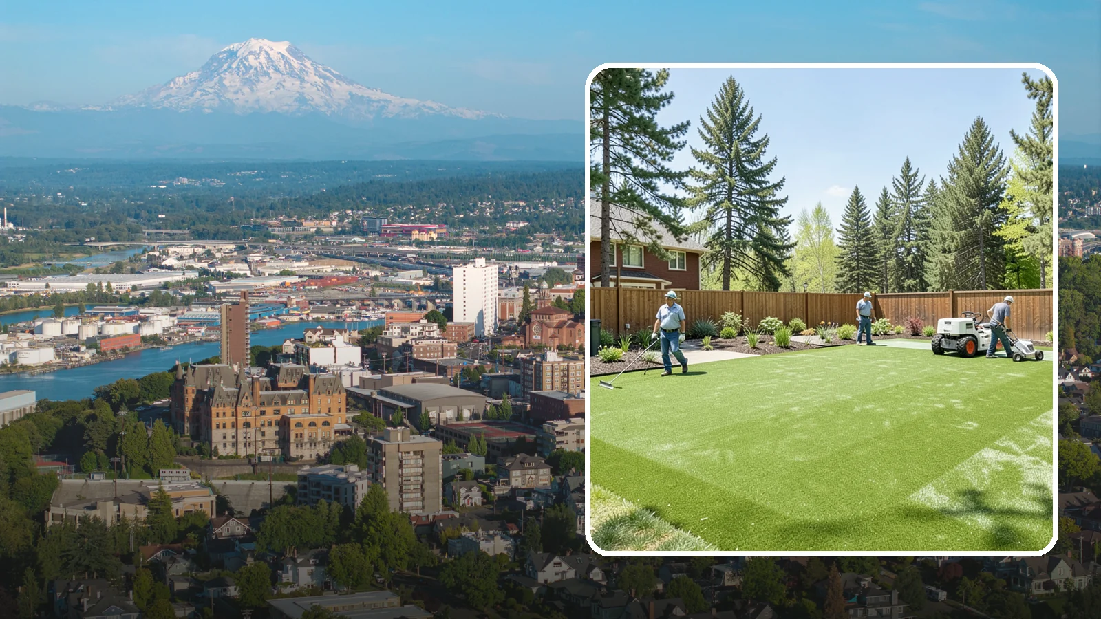 Playground Turf Installation in Tacoma, Pierce County, WA - Safe, cushioned playground turf with impact padding for a soft, clean, all-weather play surface.