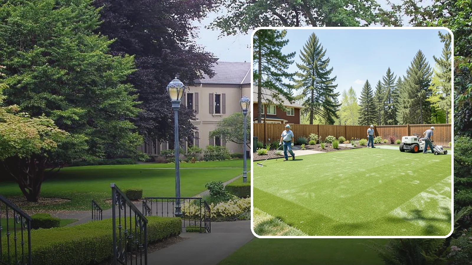 Playground Turf Installation in Woodinville, King County, WA - Safe, cushioned playground turf with impact padding for a soft, clean, all-weather play surface.