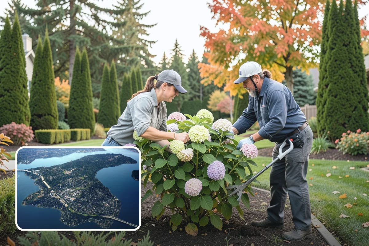 Plum Tree Pruning in Mercer Island, King County, WA - Summer timing reduces silver leaf risk