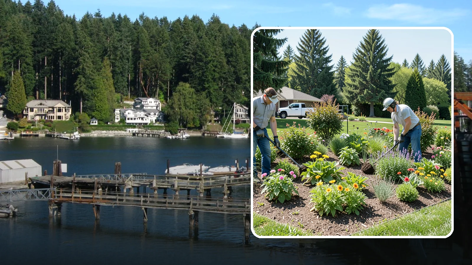Pollinator Garden Installation in Gig Harbor, Pierce County, WA - Nectar-rich gardens designed to attract and support bees, butterflies, and hummingbirds.